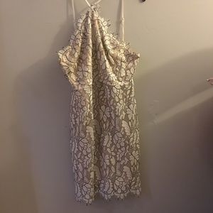 Cute lace halter dress